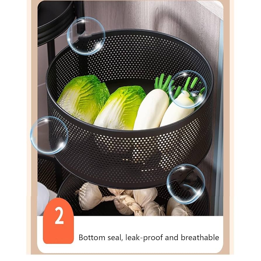 アンティーク　vegetable rack ベジタブルラック　ベジタブル　ラック Amazon.com: Rotating Vegetable Rack - Kitchen Storage Rack